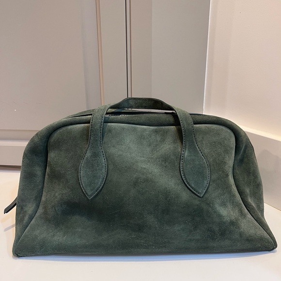 CELINE GREEN SUEDE BAG - Picture 2 of 16
